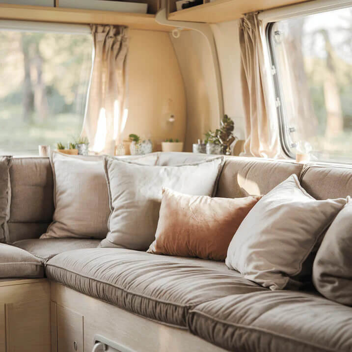 Caravan cushions